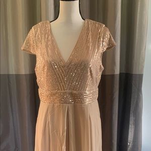 Sequin top A line evening gown - never worn